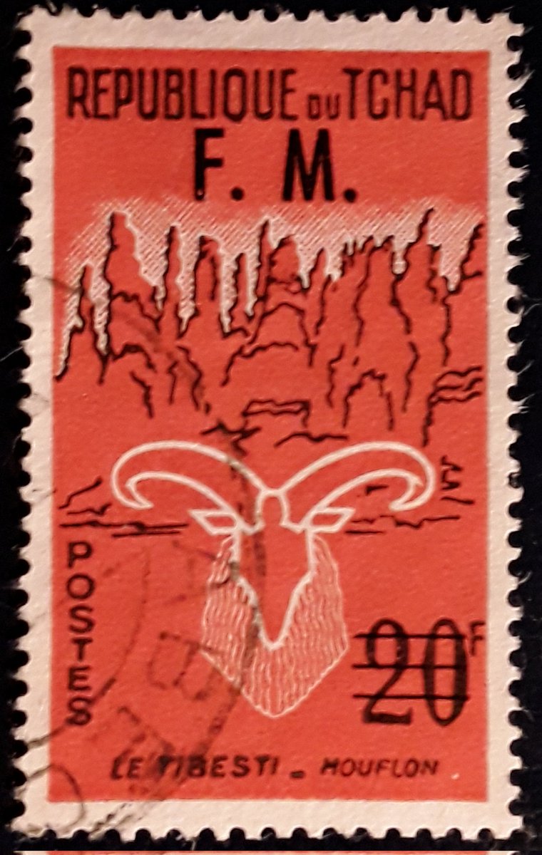 Off to #Chad #Tchad for today's #StampDaily. 1965 #FranchiseMilitaire #overprint on 20f stamp. A recent acquisition to add to my more numerous French FM stamps. #stamps #timbres #briefmarken #sellos #used