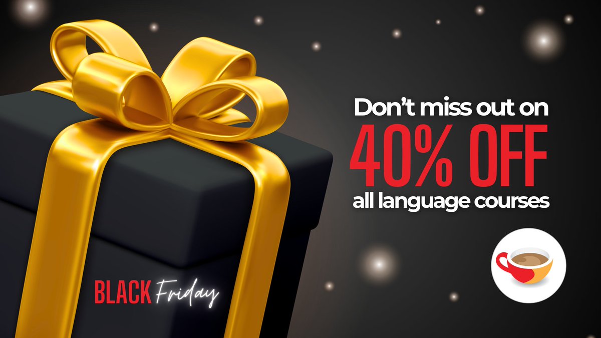 🌍 Ready to learn a new language? Coffee Break makes it easy! Today’s your last chance to save 40% on our courses. Don’t miss out - offer ends at 23:59! 🏃‍♀️👇
coffeebreakcourses.com/bf2024-spanish