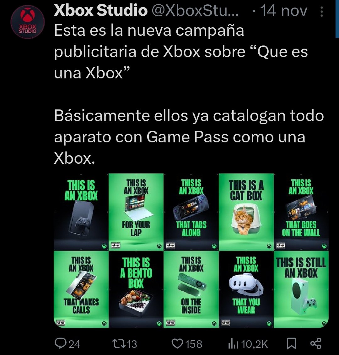 "Seguiremos compartiendo contenido pero no será de forma tan intensa" 👀
Último tweet publicado: 14/11
🤭🤭🤭🤭🤭🤭🤭🤭🤭🤭
Estás igual de 💀 que #Xbox
