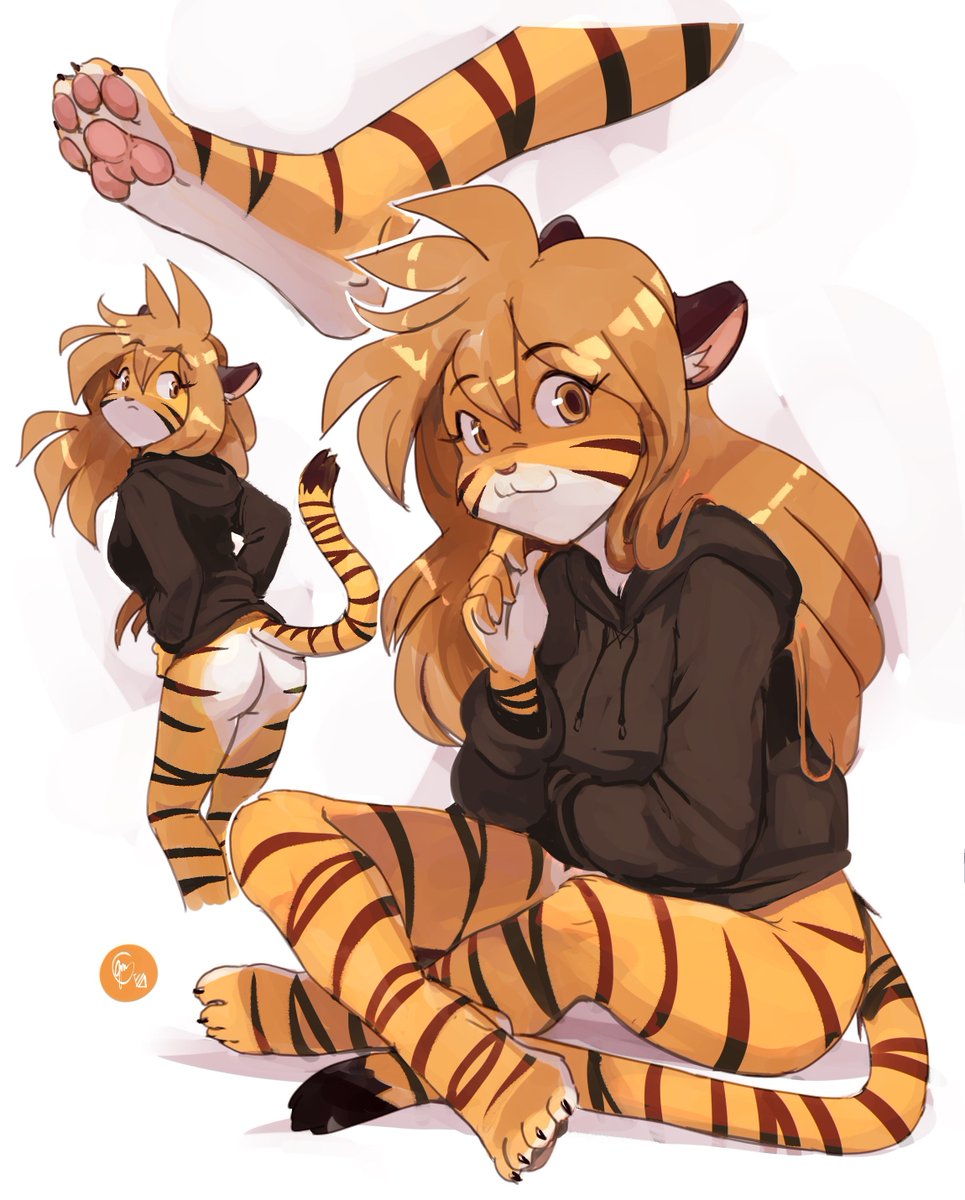 edtropolis's tweet photo. Its Flora from TwoKinds!!  Does she pull off that hoodie well? 🐯👀 https://t.co/Slkn1AyhHI