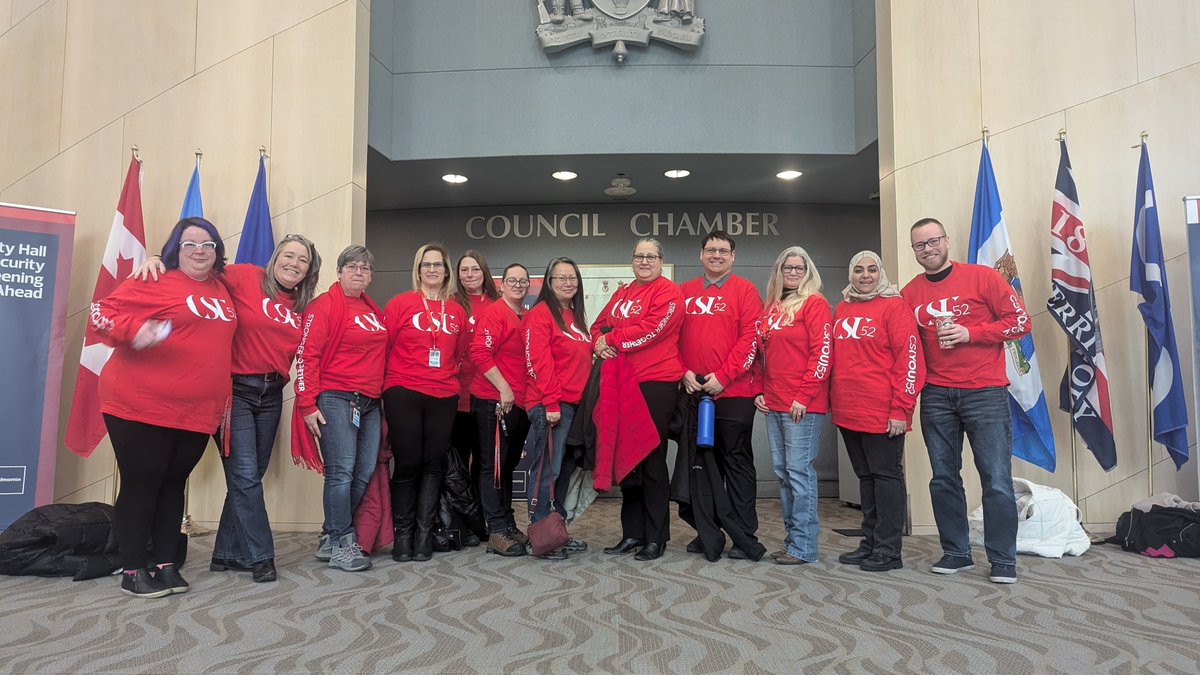 We couldn’t be prouder of our members and the unwavering support they show for one another. Yesterday, our team stood strong at City Hall, holding City Councillors accountable for the decisions they’re making—decisions that impact not only our members but all Edmontonians. 💪