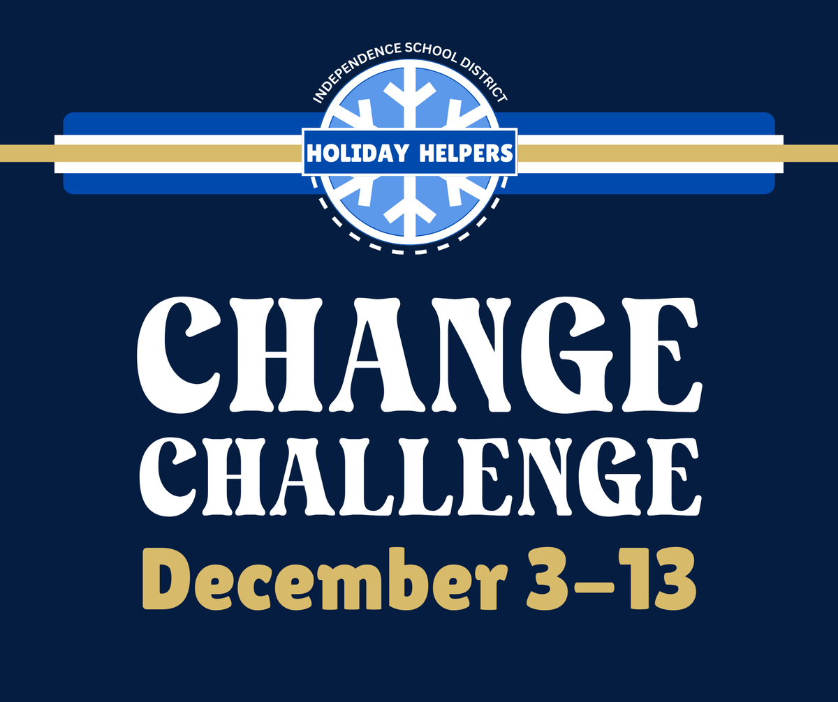 🎄💰 The Change Challenge is on! 💰🎄
Dec. 3–13, donate your loose change or online to support the Holiday Helpers Program! The school with the most funds wins a school-wide incentive.   

Donate here 👉 weblink.donorperfect.com/HolidayHelpers
#ChangeChallenge #HolidayHelpers #GivingTuesday