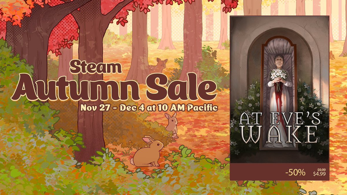 EvesWake's tweet photo. Just 2 more days till the #SteamAutumnSale ends!

Still looking for an #Lovecraftian #Horror story? Your long lost family is dying to meet you!

Get your copy with 50% off https://t.co/mq4kDtI3RR

#Steam #indiedevs #indiegames #indiegame #SteamGame https://t.co/QdsgoyDtfS