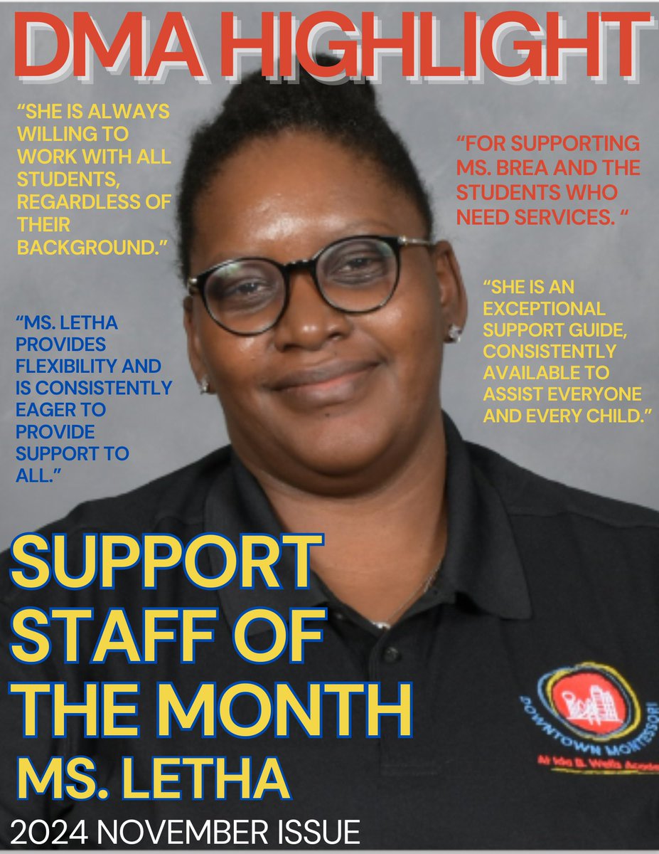 🎉Big congrats to our Guide and Support Staff of the Month: Ms. Miner and Ms. Letha 📷 Thank you for all you do! #Grateful #TeamExcellence