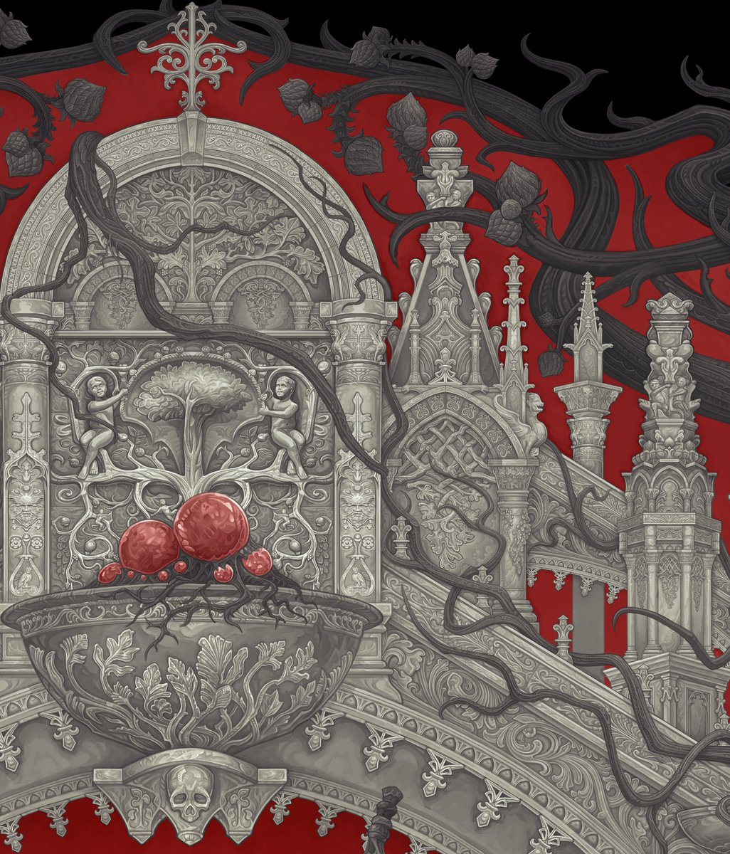 danwarrenart's tweet image. some details from my new piece for meat bun- link in the post below!