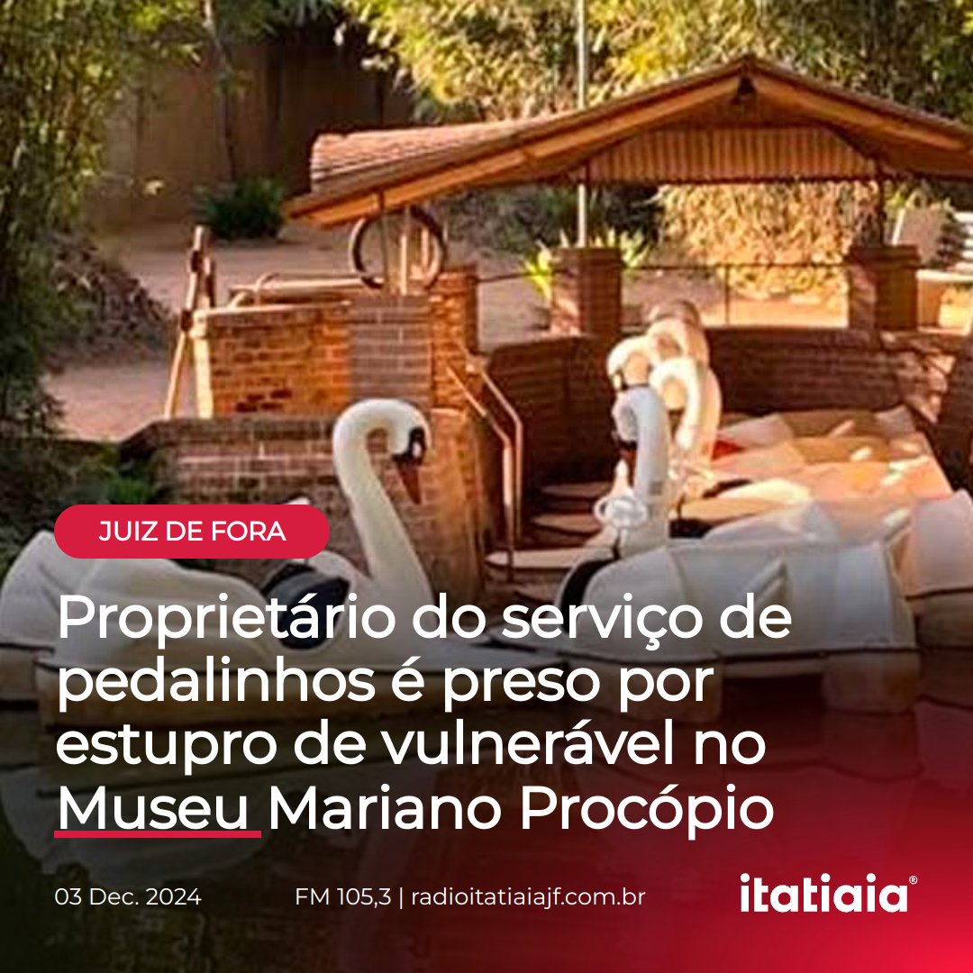 ItatiaiaJF's tweet image. 📲 radioitatiaiajf.com.br/proprietario-d…
📷 Divulgação/PJF

#itatiaia #itasat #itatiaiajf #estuprodevulneravel #importunacaosexual #museumarianoprocopio #prefeitura #juizdefora #pcmg #pmmg