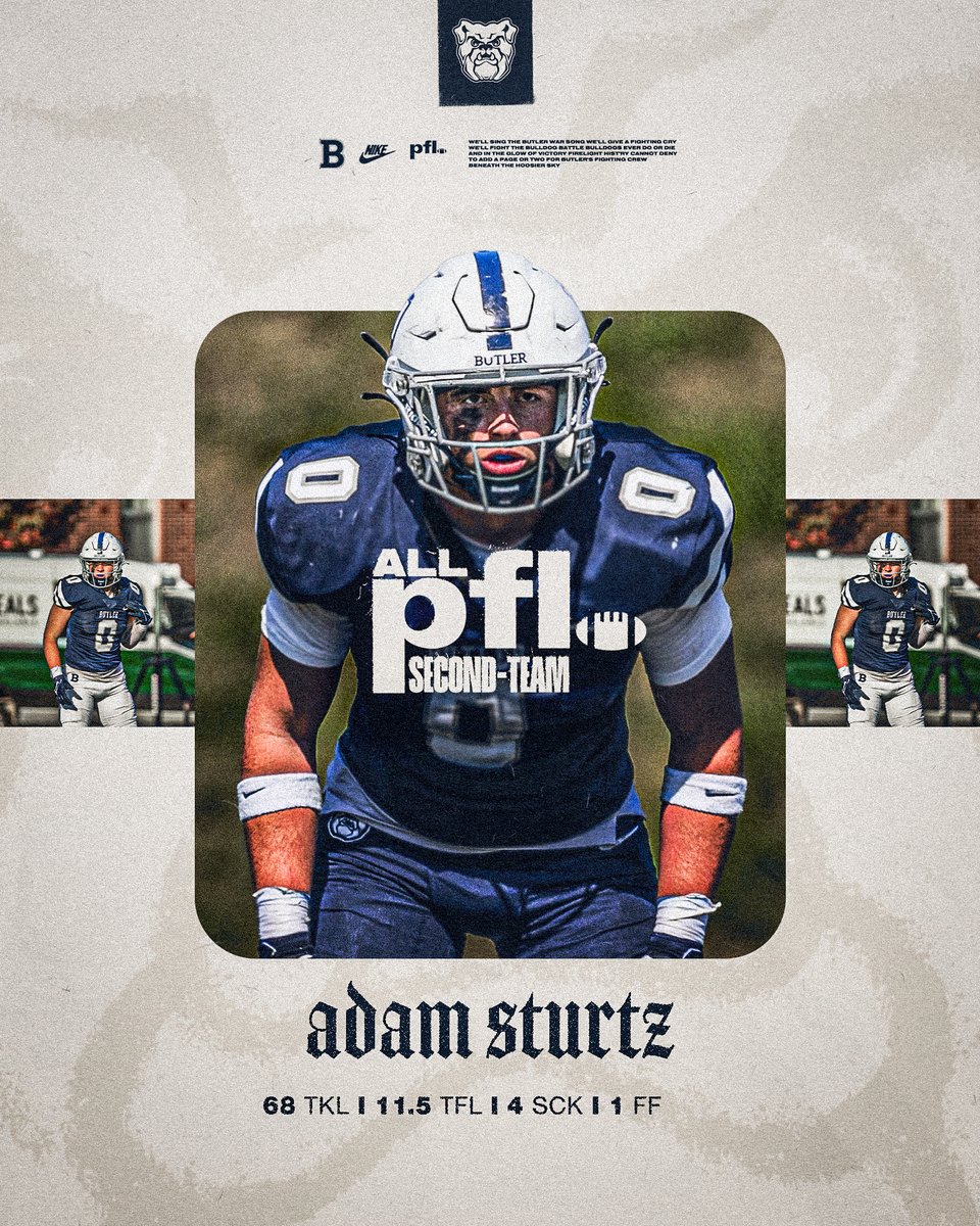 2024 All-Pioneer Football League Second Team
Linebacker – Adam Sturtz