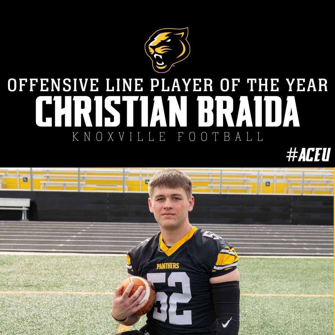 Congrats to Christian for being named our Offensive Line POY!! #ACEU