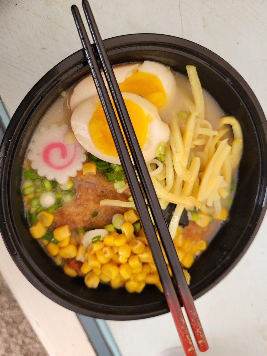 Random1_25's tweet photo. Today called for some ramen from one of my fave places, pork katsu with pork broth
:)
#yummylua
#Kayaofferings https://t.co/4nWuVYRa6f