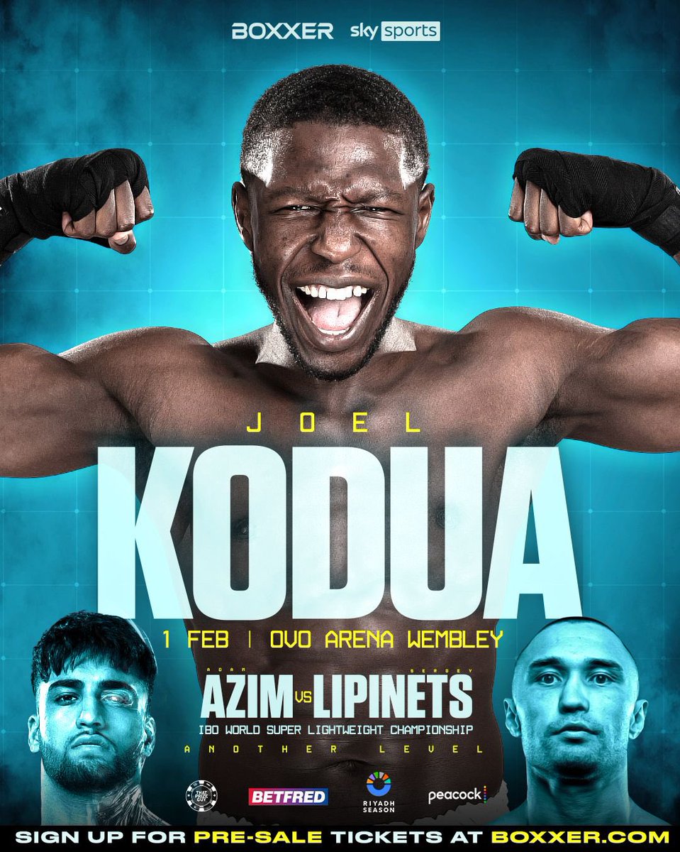 Back out on the 1st February! 💨⛈️save the
date! Come show some support! Message me for tickets 🎫 ❤️ let’s get it!❤️ <a href="/MrTundeAjayi/">Mr Tunde Ajayi</a> <a href="/boxxer/">BOXXER</a> <a href="/ExWHUEmployee/">ExWHUEmployee</a>