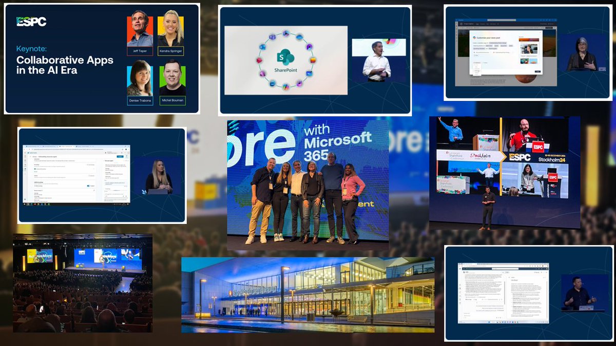 NOW ON DEMAND | Watch the FULL replay of @JeffTeper's #ESPC24 opening keynote (Stockholm, Sweden), with co-presenters Kendra Springer, Michel Bouman, and Denise Trabona. 

▶️ <a href="/ESPC_Community/">ESPC</a> 2024 opening keynote 📺 youtube.com/watch?v=RidJt0… #Copilot #SharePoint #Teams <a href="/Microsoft365/">Microsoft 365</a>