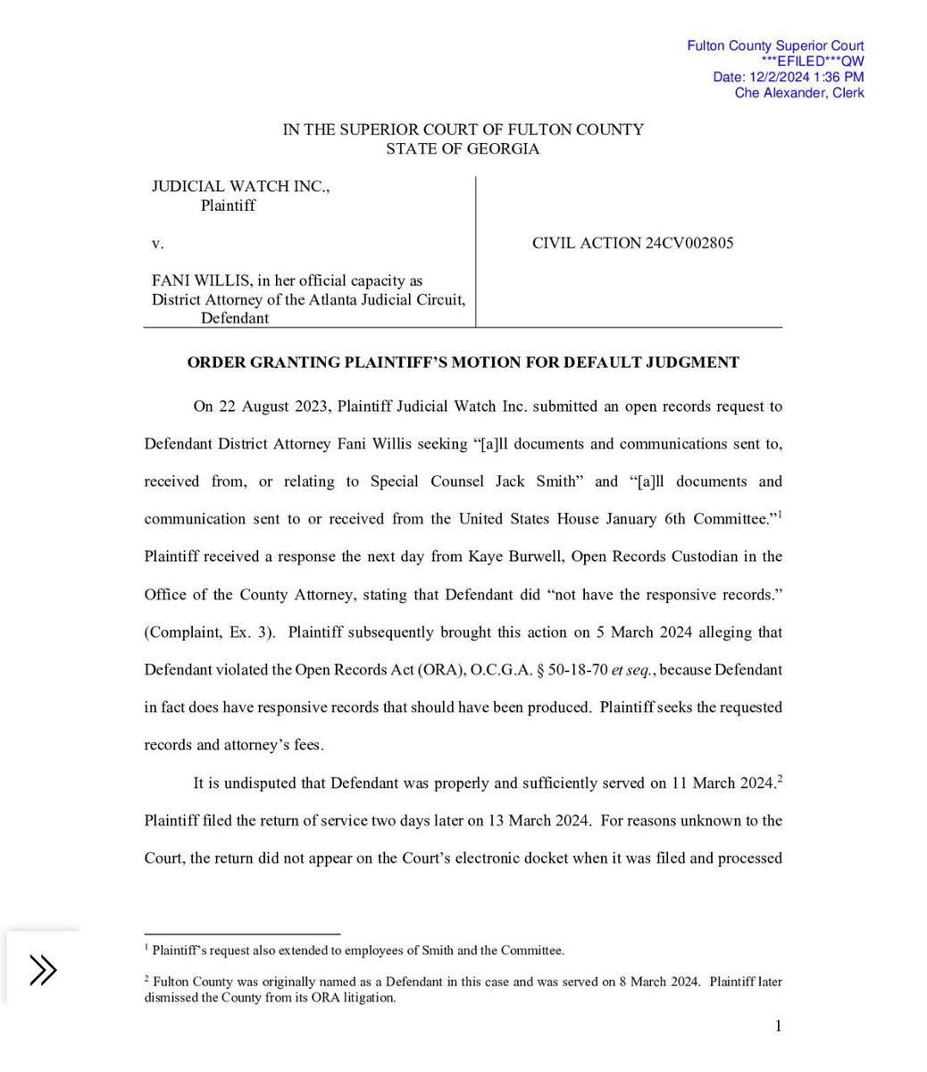 GuntherEagleman's tweet image. 🚨BREAKING: DA Fani Willis has been ORDERED to release ALL communications between her team, Jack Smith, and the SHAM J6 Committee.