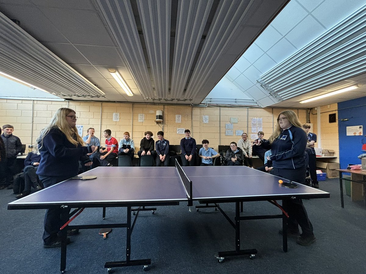 TY A took on TY B in the TY Table Tennis championships on Monday, TY A came out on top but TY B are still ahead with positive points! Well done all 👏🏻 Great team building game! @Ramsgrange_CS