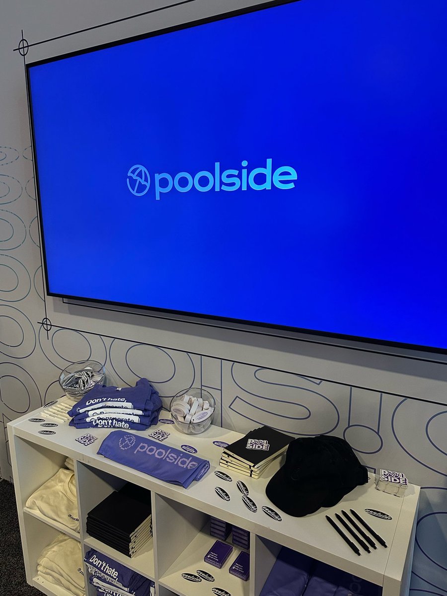 Drop by booth #708 (left of the Expo entrance) to pick up exclusive merch and discover how poolside can bring AI for software engineering to your enterprise!