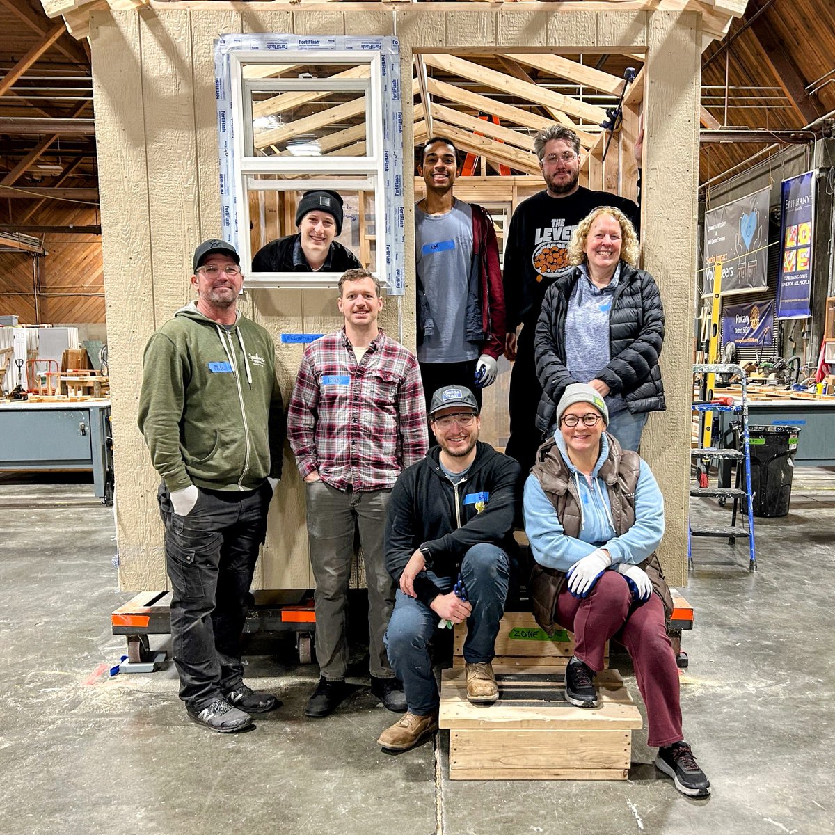 Last week part of our team headed down to Seattle's SoDo neighborhood to build a tiny home with <a href="/SFNW_tinyhomes/">Sound Foundations NW</a>. We learned a lot, and it was very rewarding work. If you'd like to donate to this local organization on #GivingTuesday, you can do so here: soundfoundationsnw.networkforgood.com/projects/23607…