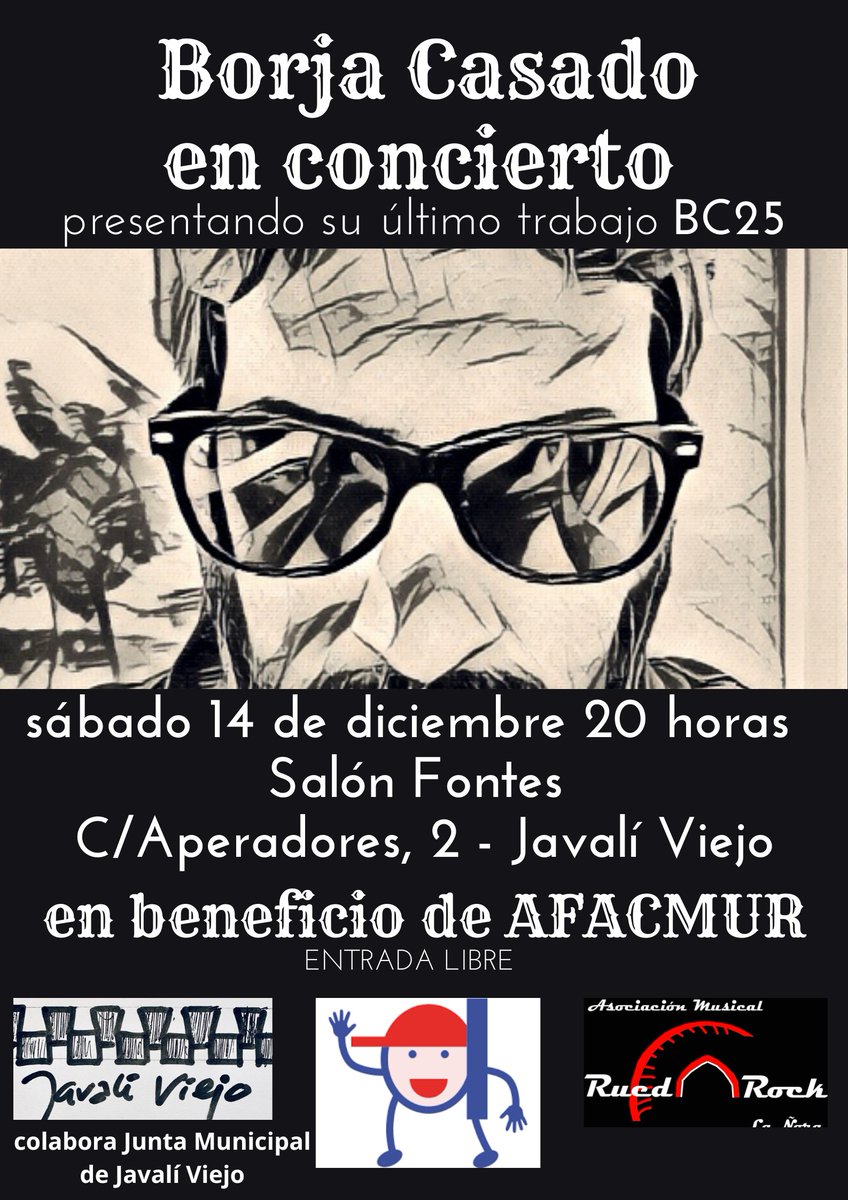 franpenat's tweet photo. Empezamos a desvelar los detalles del concierto del día 14. Algunos me habéis preguntado dónde adquirir la entrada. Pues comentaros que la entrada es libre, solo tenéis que hacer una colaboración con Afacmur, Asoc. Familiares de Niños con Cáncer Región de Murcia. Aquí la info 👇🏻 https://t.co/iqoTscJpju