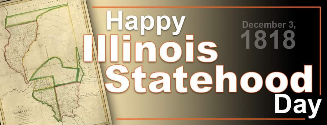 Happy Illinois Statehood Day. 

Today, the <a href="/IMLLeague/">IML</a> celebrates 206 years since Illinois became the 21st state on December 3, 1818

Congratulations Illinois! 

<a href="/historyillinois/">ISHS</a> @ILhumanities <a href="/GovPritzker/">Governor JB Pritzker</a> <a href="/America250/">America250</a> #Civility