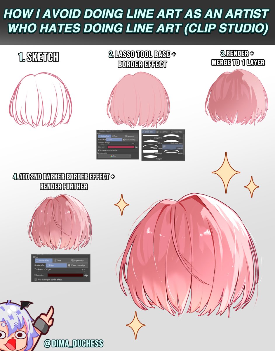 ‼️ NEVER DO LINEART AGAIN TUTORIAL ‼️

As an artist who hates doing line art this is how I've come to avoid it almost entirely these days 👍
#dimadraws