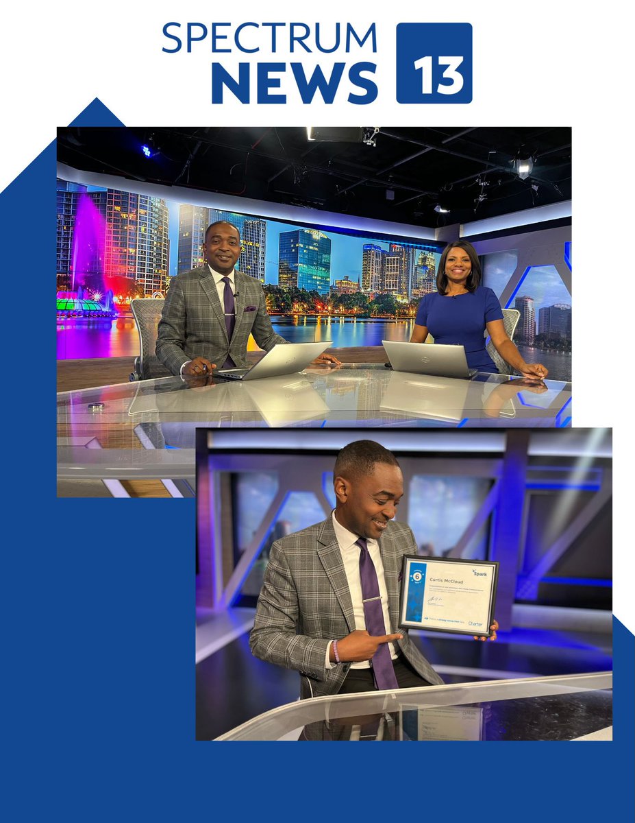 CurtisDMcCloud's tweet image. ✨NEXT STEP✨
 
Grateful for six awesome years at Spectrum News 13 (@MyNews13) with the last three years anchoring our weekend morning shows. 

I’m excited to kick off year seven taking on a new role co-anchoring our evening shows alongside my good friend @tammiefields  🎉🥳