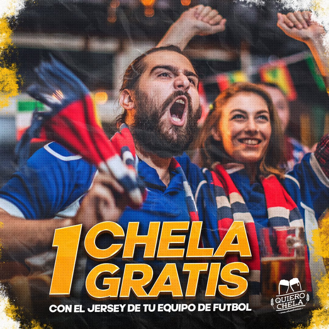 Quierochelamx's tweet photo. 📣 ¡Las semifinales de la Liga MX se viven en Quiero Chela! ⚽🍺

Si vienes al Tap Room Quiero Chela a ver el partido con tu jersey, ¡te regalamos una chela para arrancar con todo la emoción de la liguilla! 🍻⚡

Promoción válida solo durante los partidos y en el establecimiento. https://t.co/ZRb4ZyKvVI