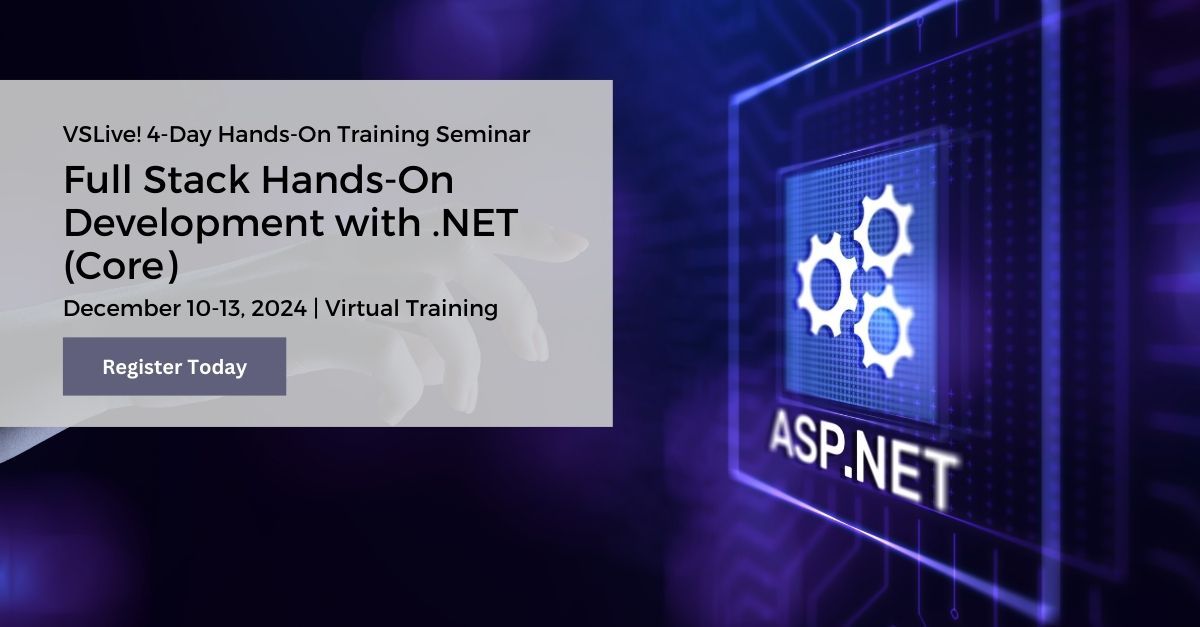 Visual Studio Live! (@vslive) on Twitter photo 🚀 Level up your .NET skills in 4 days with Microsoft MVP Philip Japikse (<a href="/skimedic/">Phil Japikse (MVP)</a>)! Full stack training covering EF Core, ASP.NET Core, Blazor & more. Dec 10-13. Live online training - buff.ly/41fO2IK. Transform your development capabilities! #DotNet 🚀 Level up your .NET skills in 4 days with Microsoft MVP Philip Japikse (<a href="/skimedic/">Phil Japikse (MVP)</a>)! Full stack training covering EF Core, ASP.NET Core, Blazor & more. Dec 10-13. Live online training - buff.ly/41fO2IK. Transform your development capabilities! #DotNet
