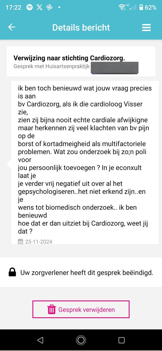 ntisec's tweet image. Ben al weer weken bezig met het proberen een verwijzing te krijgen naar stichting Cardiozorg. Een kliniek gespecialiseerd in #MEcvs, 

Maar mijn huisarts psychologiseert mijn #CVS diagnose. 

Ik ben hier zo klaar mee. Help me gewoon ipv altijd weer argwaan &amp;amp; BPS bullshit etc.