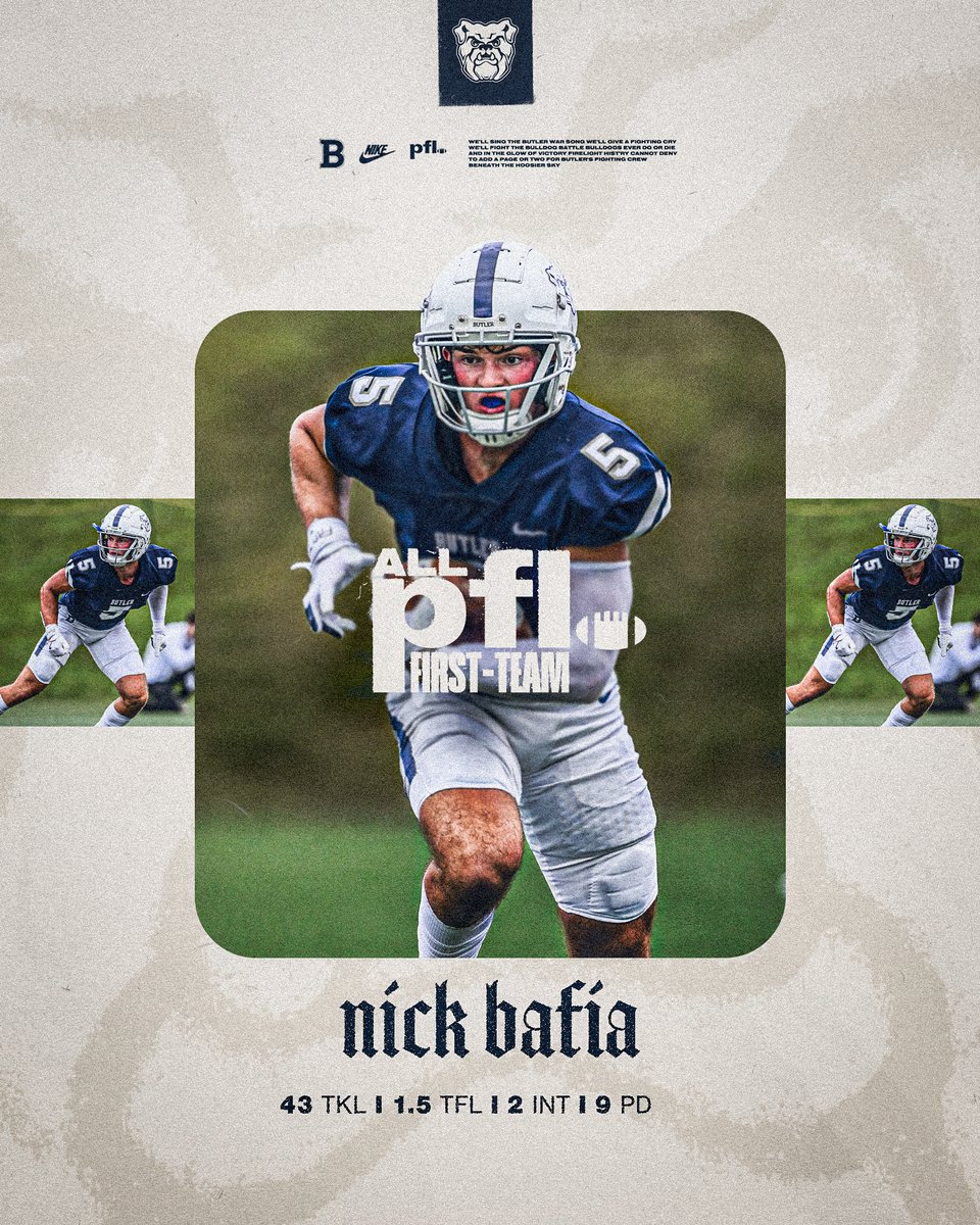 2024 All-Pioneer Football League First Team Selection
Defensive Back – Nick Bafia