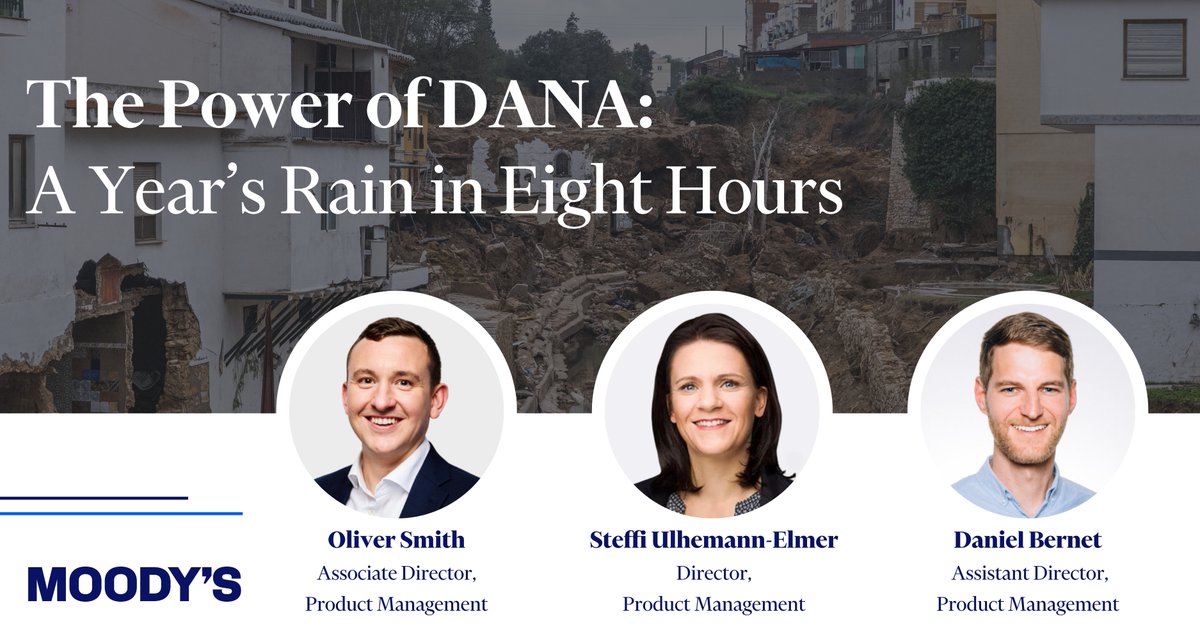 In a new blog, Daniel Bernet, Oliver Smith, and Steffi Uhlemann-Elmer examine the DANA weather phenomenon, the history of these events in Spain, the extreme impact of the October 29 event and more ➡️ rms.com/blog/2024/12/0…

#SpainFlood #Valencia #DANA #insurance #reinsurance