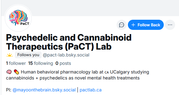 Psychedelic & Cannabinoid Therapeutics (PaCT) Lab tweet media