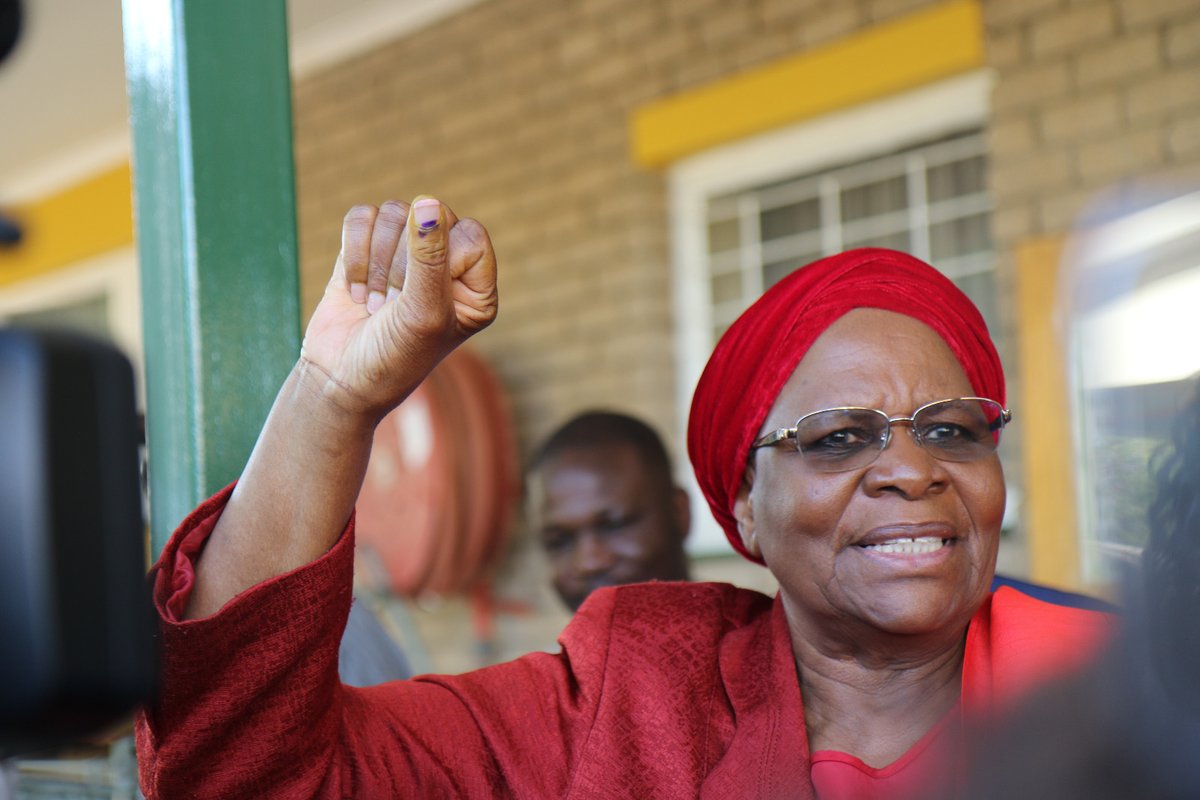 TheNamibian's tweet photo. BREAKING NEWS … Swapo vice president Netumbo Nandi-Ndaitwah has been elected as the fifth president of the Republic of Namibia. Nandi-Ndaitwah will be Namibia's first woman president. Her election victory was announced in Windhoek on Tuesday evening. https://t.co/YbKBUSgLf0