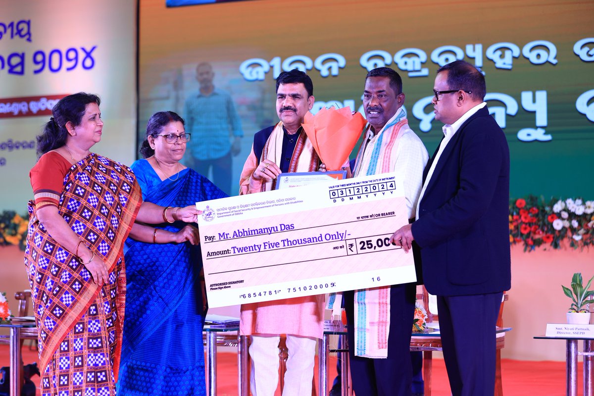 SSEPD (@ssepd2) on Twitter photo Celebration of International Day of Persons with Disabilities
The Hon'ble Minister, <a href="/SSEPD2/">SSEPD</a> Shri <a href="/NityanandaBJP/">Nityananda Gond</a>, graced the occasion at KIIT Indoor Stadium, Bhubaneswar, in the presence of Principal Secretary Shri <a href="/BPSethi/">Bishnupadaa Setthi</a>, Director Smt. <a href="/niyati_pattnaik/">NIYATI PATTNAIK</a>, and the <a href="/state_scpd/">State Commissioner for Persons with Disabilities</a>. Celebration of International Day of Persons with Disabilities
The Hon'ble Minister, <a href="/SSEPD2/">SSEPD</a> Shri <a href="/NityanandaBJP/">Nityananda Gond</a>, graced the occasion at KIIT Indoor Stadium, Bhubaneswar, in the presence of Principal Secretary Shri <a href="/BPSethi/">Bishnupadaa Setthi</a>, Director Smt. <a href="/niyati_pattnaik/">NIYATI PATTNAIK</a>, and the <a href="/state_scpd/">State Commissioner for Persons with Disabilities</a>.