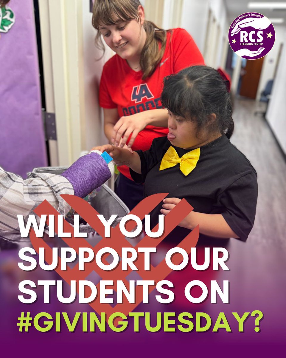 RCSLearningCtr's tweet photo. This #GivingTuesday, we’re asking our community to help us reach our $2,000 goal, and surpass last year’s $1,300! 💜 Every dollar supports the education and wellness for our incredible students at RCS Learning Center.

Learn more and make a donation: https://t.co/kYumnQ815T https://t.co/bJZQ84GGvx