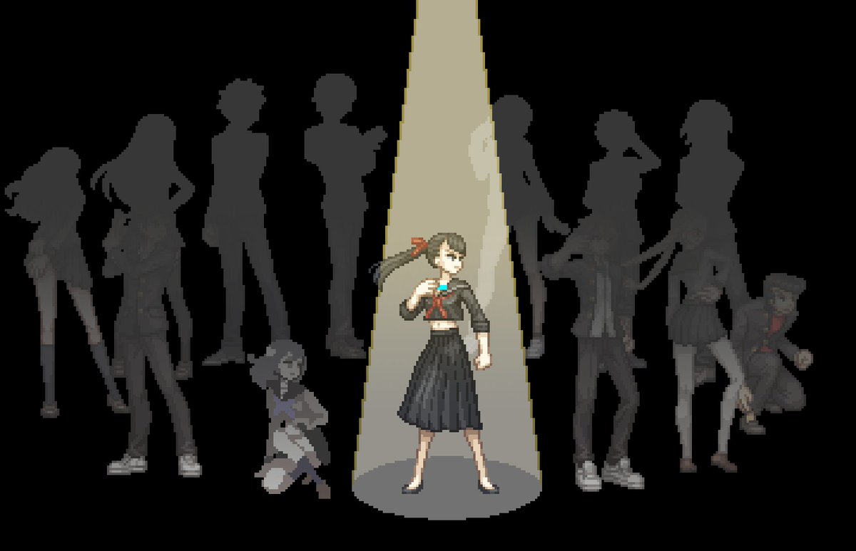 타카미야 유키 #pixelart #ドット絵 #十三機兵防衛圏