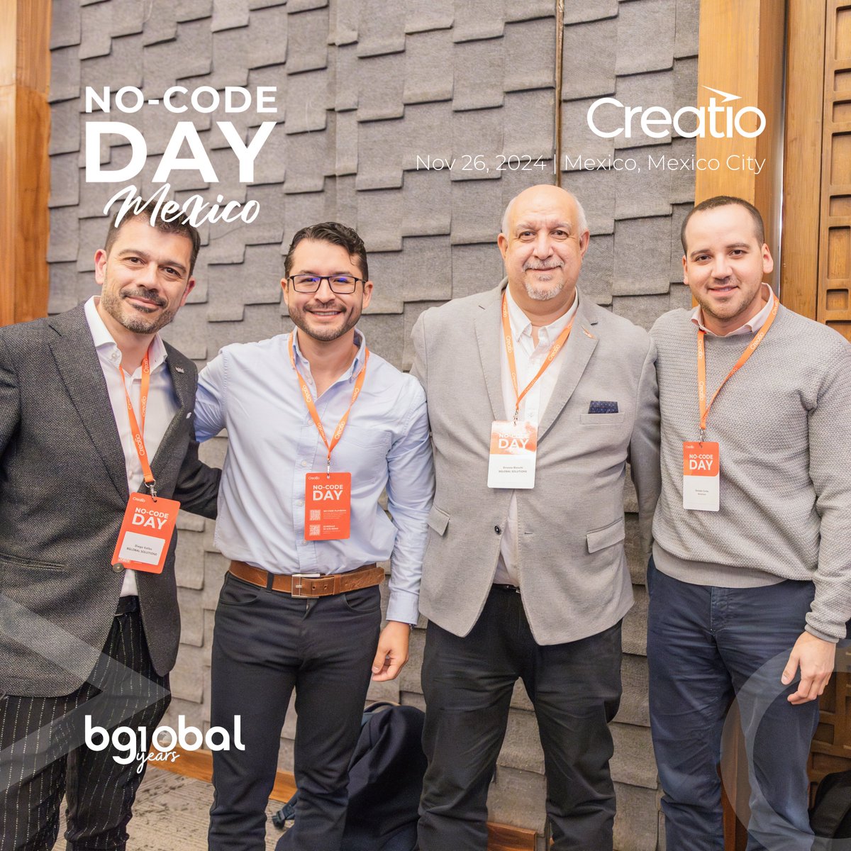 bglobalsolution's tweet photo. ✨ NO-CODE DAY MÉXICO ✨

📸 Algunas imágenes más de lo que fue la conferencia No-Code Day en Ciudad de México, organizada por nuestro partner @Creatio_Global.

🚀 Un honor haber sido parte como Platinum Sponsor!

🙌 Vamos por más…

#ncdmexico #creatiopartner #nocode #crmnocode https://t.co/WSYqbSSUJI
