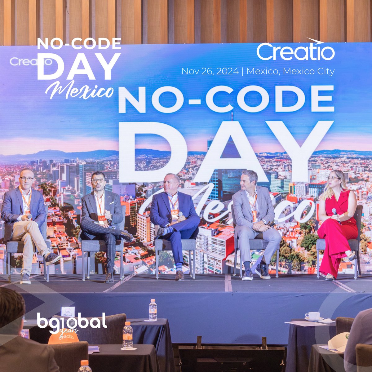 bglobalsolution's tweet photo. ✨ NO-CODE DAY MÉXICO ✨

📸 Algunas imágenes más de lo que fue la conferencia No-Code Day en Ciudad de México, organizada por nuestro partner @Creatio_Global.

🚀 Un honor haber sido parte como Platinum Sponsor!

🙌 Vamos por más…

#ncdmexico #creatiopartner #nocode #crmnocode https://t.co/WSYqbSSUJI