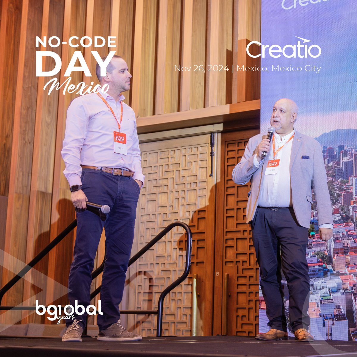 bglobalsolution's tweet photo. ✨ NO-CODE DAY MÉXICO ✨

📸 Algunas imágenes más de lo que fue la conferencia No-Code Day en Ciudad de México, organizada por nuestro partner @Creatio_Global.

🚀 Un honor haber sido parte como Platinum Sponsor!

🙌 Vamos por más…

#ncdmexico #creatiopartner #nocode #crmnocode https://t.co/WSYqbSSUJI