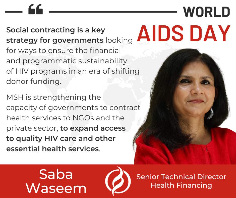 #WAD2024: Social contracting—a #healthfinancing strategy wh/involves hiring NGOs, civil society orgs, and the private sector—enables gov'ts to tap into diverse skills and expertise to enhance #HIV, #TB, and other essential health service delivery. msh.org/resources/hs4t…