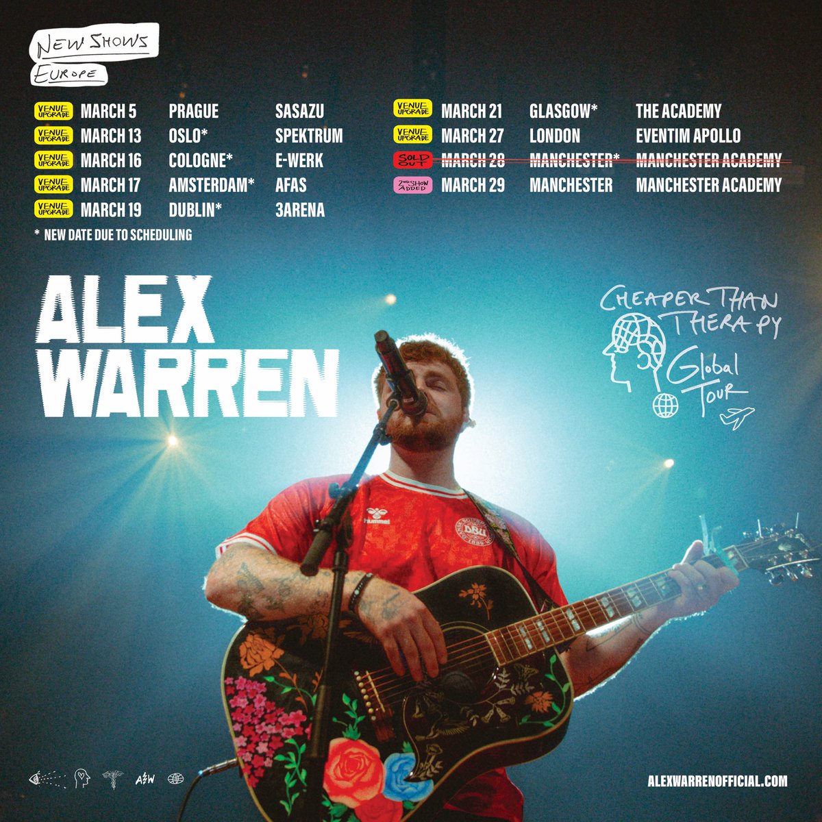 Alex Warren (@alexwaarren) on Twitter photo EUROPE WE ADDED SOME SHOWS/UPGRADED. TICKETS GO LIVE TOMORROW 10AM. EUROPE WE ADDED SOME SHOWS/UPGRADED. TICKETS GO LIVE TOMORROW 10AM.