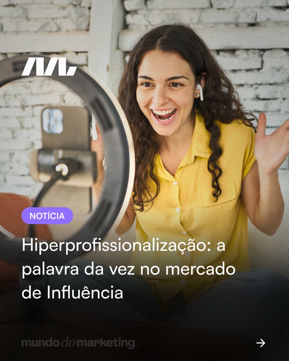 mundodmarketing's tweet photo. CEO da https://t.co/KkOlBOB2sl aponta que os conteúdos improvisados estão perdendo espaço entre o público e dando lugar a produções cada vez mais sofisticadas
#marketingdeinfluencia #influencyme #mundodomarketing #pesquisa #influencers
Saiba mais: https://t.co/7tswcRur4g https://t.co/8vnzBtELKd
