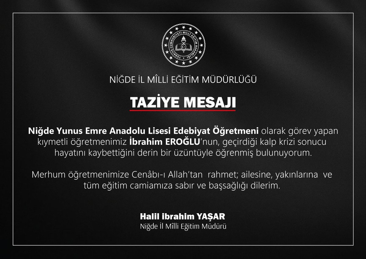 Halil İbrahim Yaşar (@hibrahimyasar) on Twitter photo 