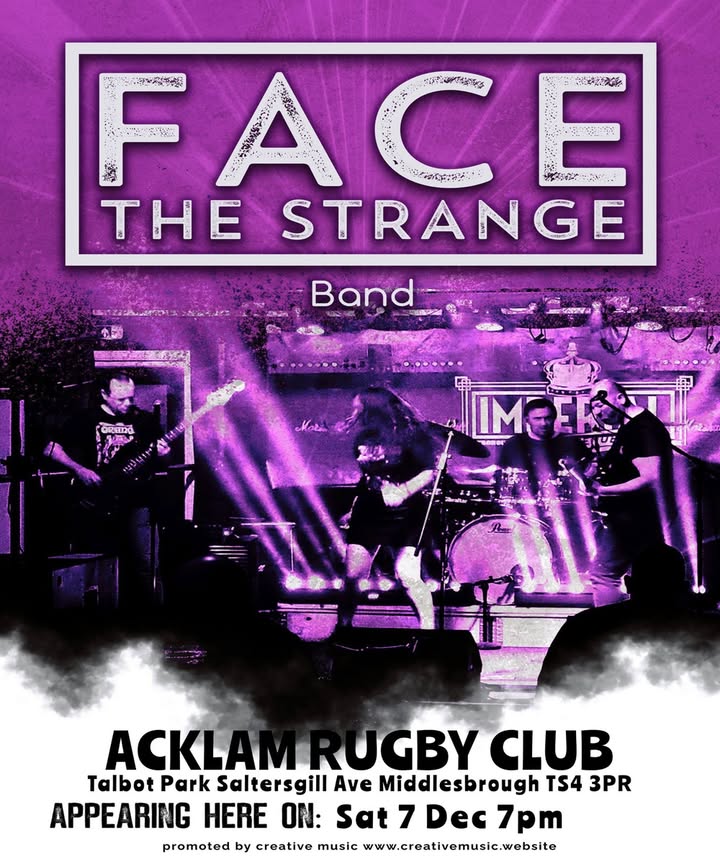 🎄 Saturday, 7th December – A Day Full of Festive Fun at Acklam Rugby Club! 🎅🏉🎶

🍳 Breakfast with Santa - 10 AM to 1 PM. 

🏉Rugby Action
Catch an exciting double header:
👉 Acklam XV1 vs. Darlington XV1 
👉 Acklam Talbots vs. Darlington XV3 

🎤 Live Music -Face The Strange