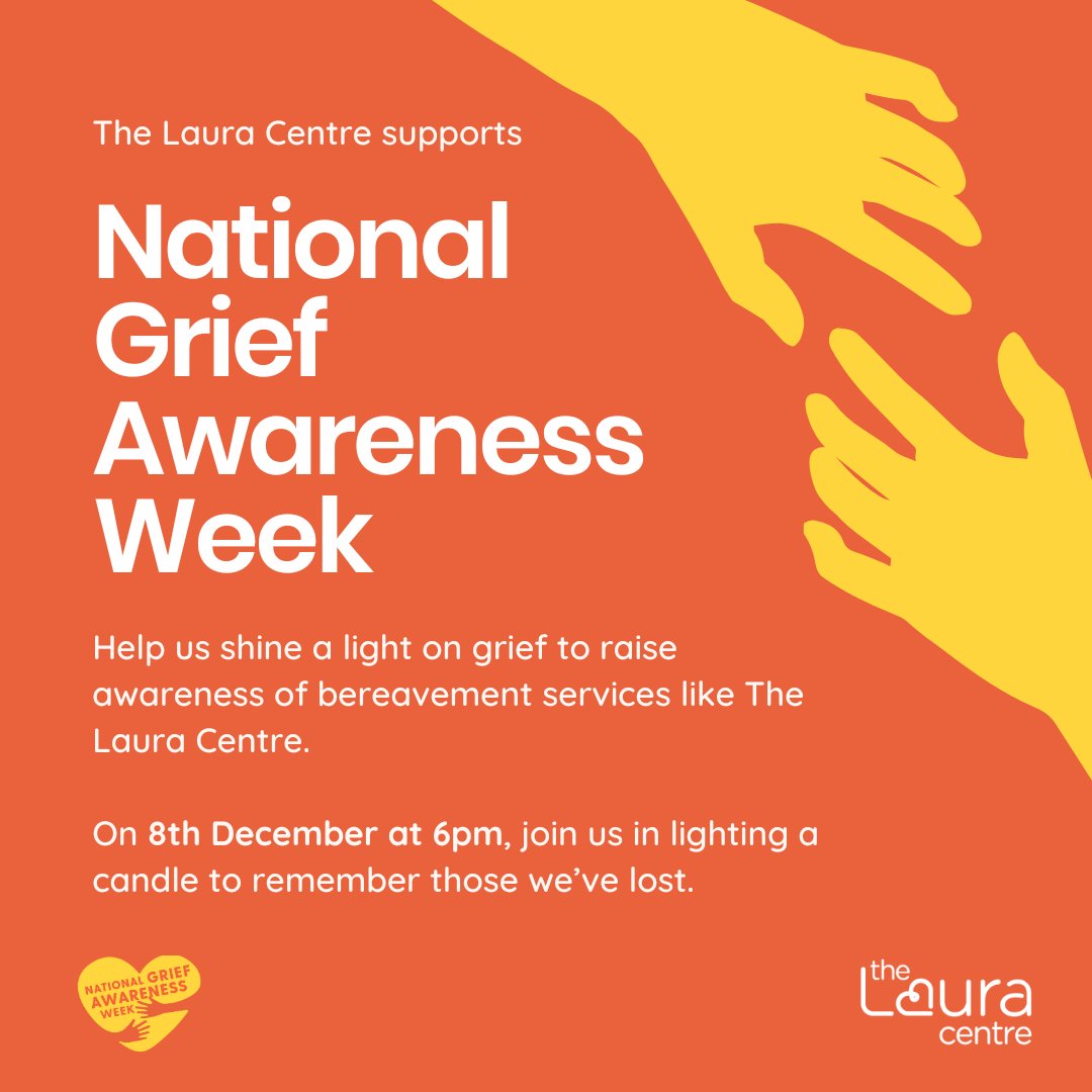 It's National Grief Awareness Week, a time to raise awareness of those who have been bereaved and the people, places and projects that help them.

This week, let’s come together to acknowledge the importance of talking about loss and ensure no one feels alone in their journey. 💛