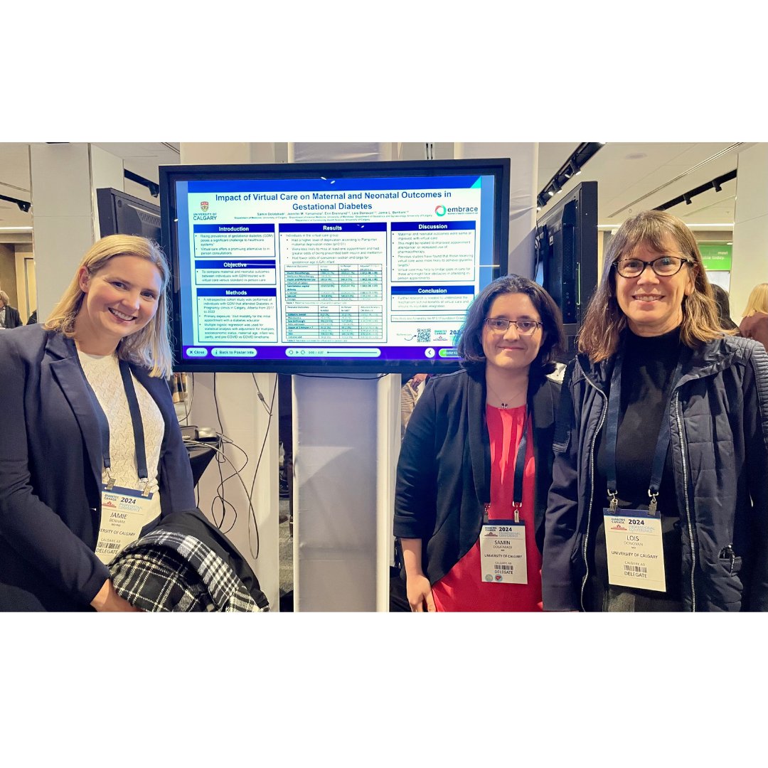 EmbraceLabYYC's tweet image. Congratulations to our incredible trainees for presenting their groundbreaking research at the 2024 @DiabetesCanada/@CSEM_SCEM Professional Conference! Your dedication and contributions to advancing diabetes care inspire us all. 
#dcan2024 #endocrinology #DiabetesCare #pcos