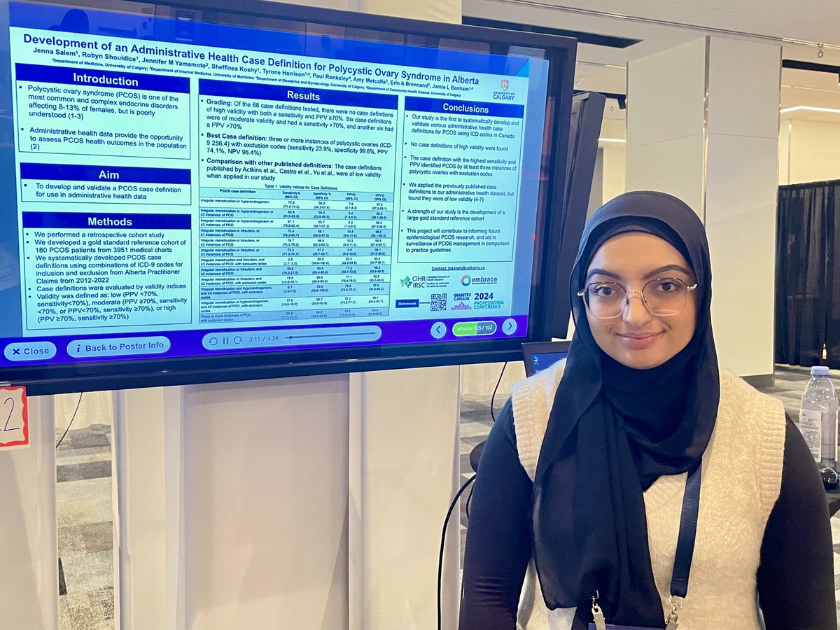 EmbraceLabYYC's tweet image. Congratulations to our incredible trainees for presenting their groundbreaking research at the 2024 @DiabetesCanada/@CSEM_SCEM Professional Conference! Your dedication and contributions to advancing diabetes care inspire us all. 
#dcan2024 #endocrinology #DiabetesCare #pcos