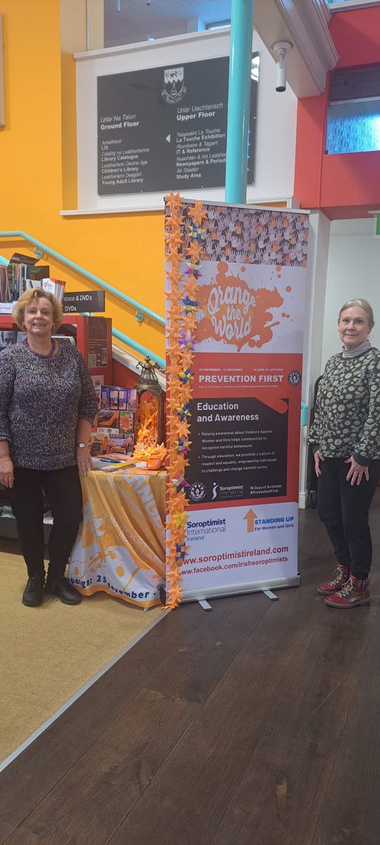 Bray Soroptimists (@braysoroptimis1) on Twitter photo Pop in to Greystones Library & see SI Bray’s #OrangeTheWorld display, on view until 10.12.24 <a href="/UN_Women/">UN Women</a> Pop in to Greystones Library & see SI Bray’s #OrangeTheWorld display, on view until 10.12.24 <a href="/UN_Women/">UN Women</a>