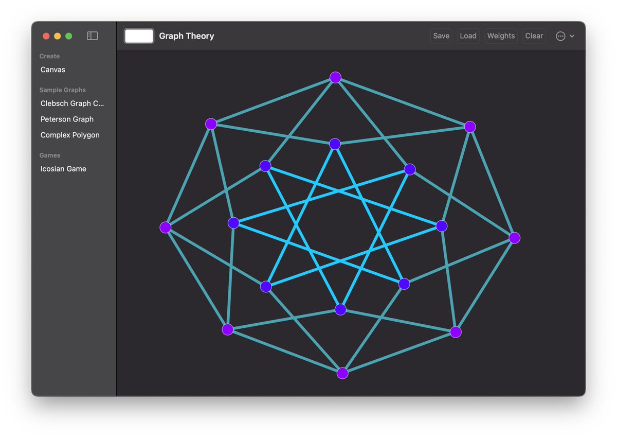 Nyansuke112358's tweet image. The hypercube graph Q_4. #ibdp #mathhl #math #graphtheory #swift #swiftui #iOS #macos #iosapp #macosapp