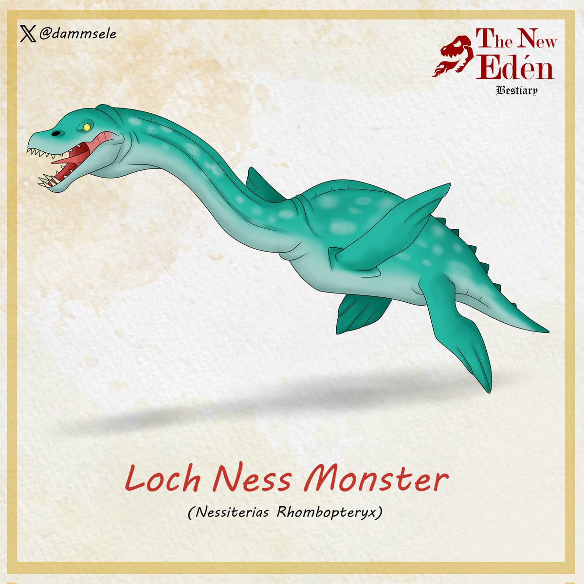 dammsele's tweet photo. Loch Ness Monster
"Habitan las lagunas de New Eden comiendo peces y algunas criaturas que se acercan mucho al agua, aunque pasan la mayor parte del tiempo bajo el agua, suelen sacar su cabeza para tomar aire"
#Criptid #paleoart #Creaturedesign #bestiary https://t.co/3iTm7vPYxz