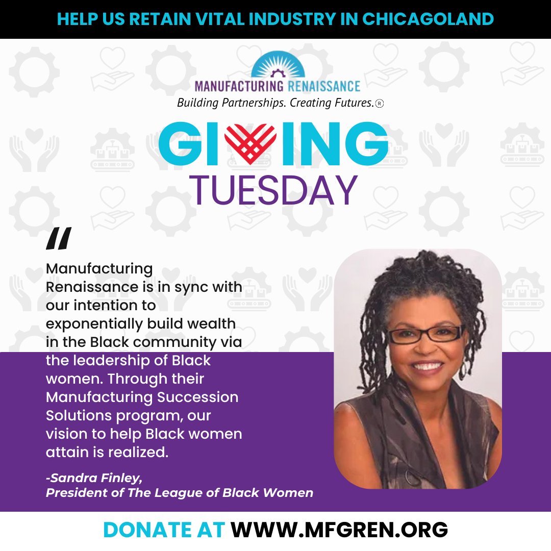 Gratitude fills the air this Giving Tuesday as we reflect on training 100+ youth &amp; empowering 23 leaders to assist manufacturers in selling to diverse buyers. Join us in creating lasting change!

mfgren.org/donations/dona…

 #GivingTuesday #WorkforceDevelopment #Manufacturing