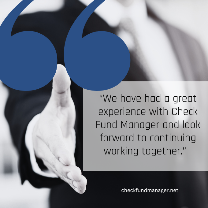 CheckFundMgr's tweet photo. It’s #TestimonialTuesday👏

Thank you to a valued client for their recent feedback!

Looking to invest with confidence?
Partner with #CheckFundManager today!

https://t.co/ikdc2JmH6S

#duediligence 
#cfmtestimonials https://t.co/NYNq5ej6UL