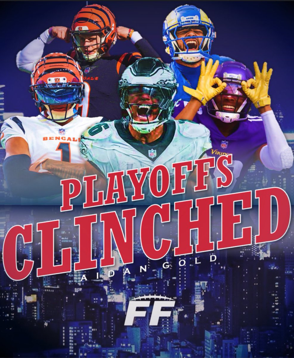 FFthegloat's tweet photo. After missing last year, @AidanGold15 is heading back to the FF Playoffs! https://t.co/OqwbTFy2KK